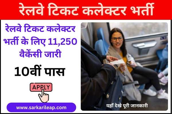 Railway Ticket Collector Vacancy 2025: Apply for 11250 Posts with 10th/12th Qualification